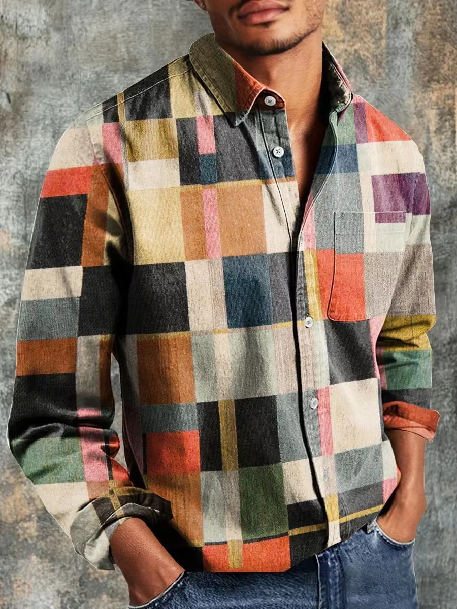 Men's Fashion Casual Fashion P - Mens Linen Shirt Long Sleeve recension och pris