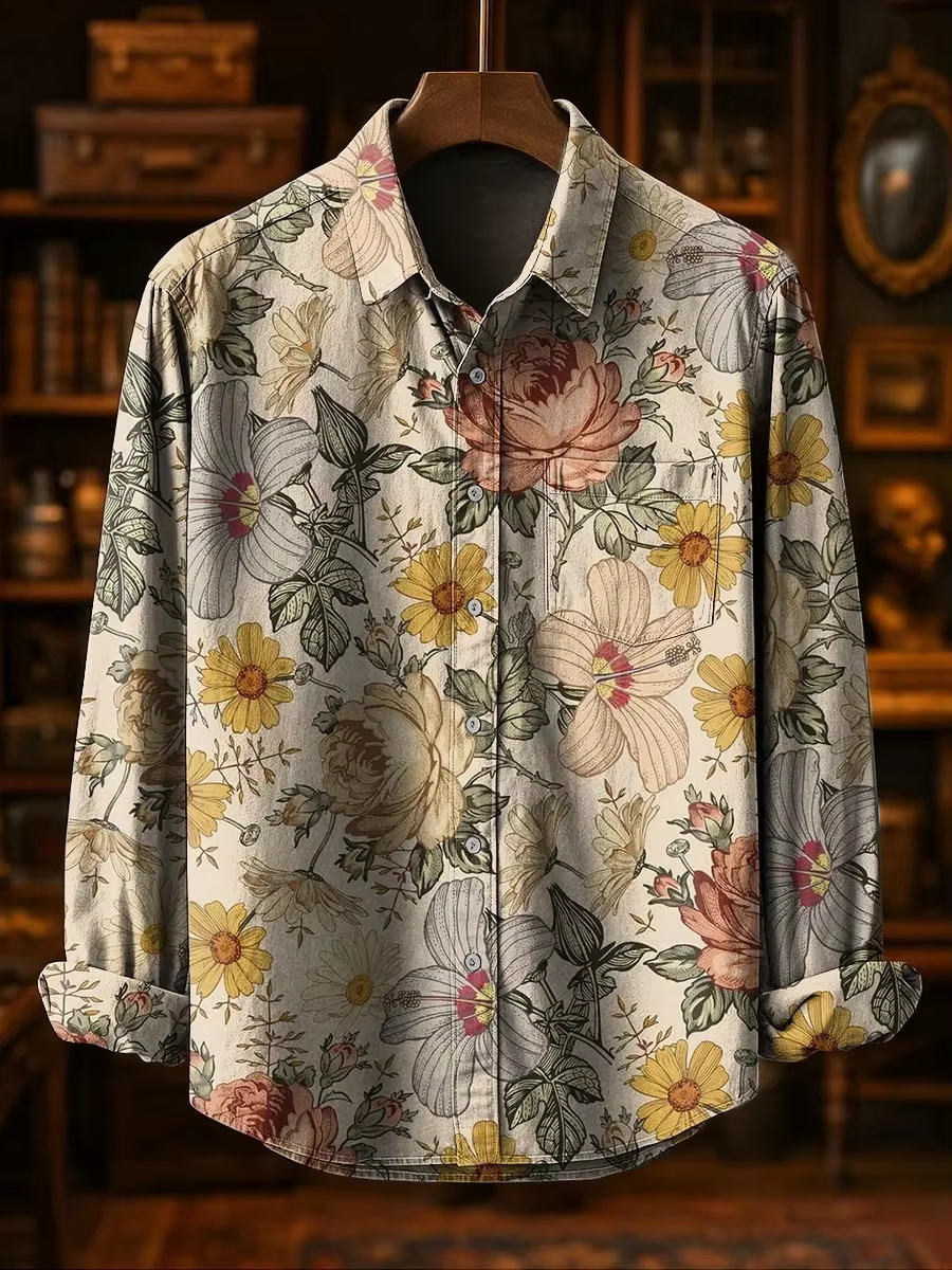 Men's Fashion Casual Fashion P - Mens Linen Shirt Long Sleeve recension och pris