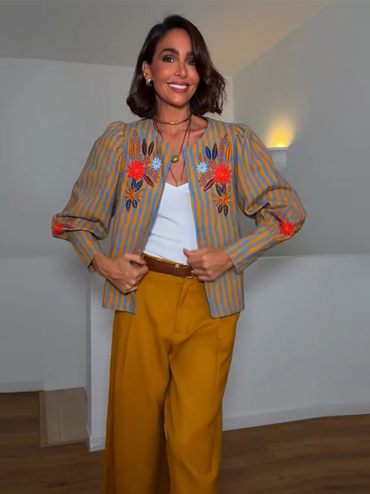 2026 Early Autumn Striped Flow - Jackets recension och pris