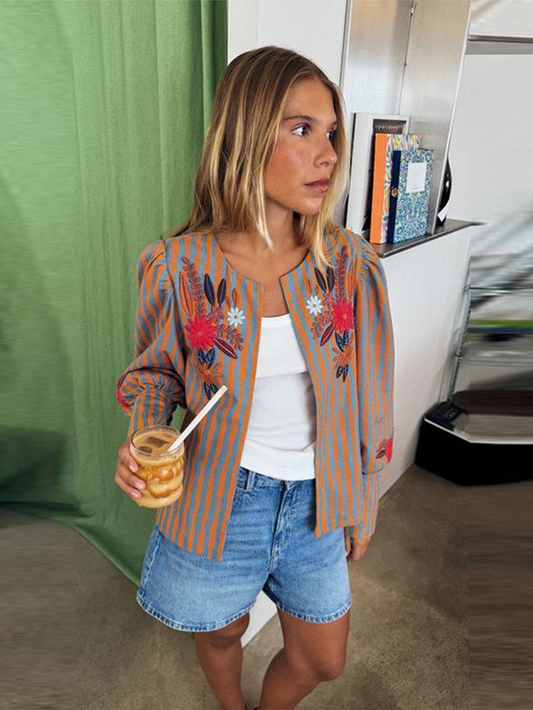 2026 Early Autumn Striped Flow - Jackets recension och pris