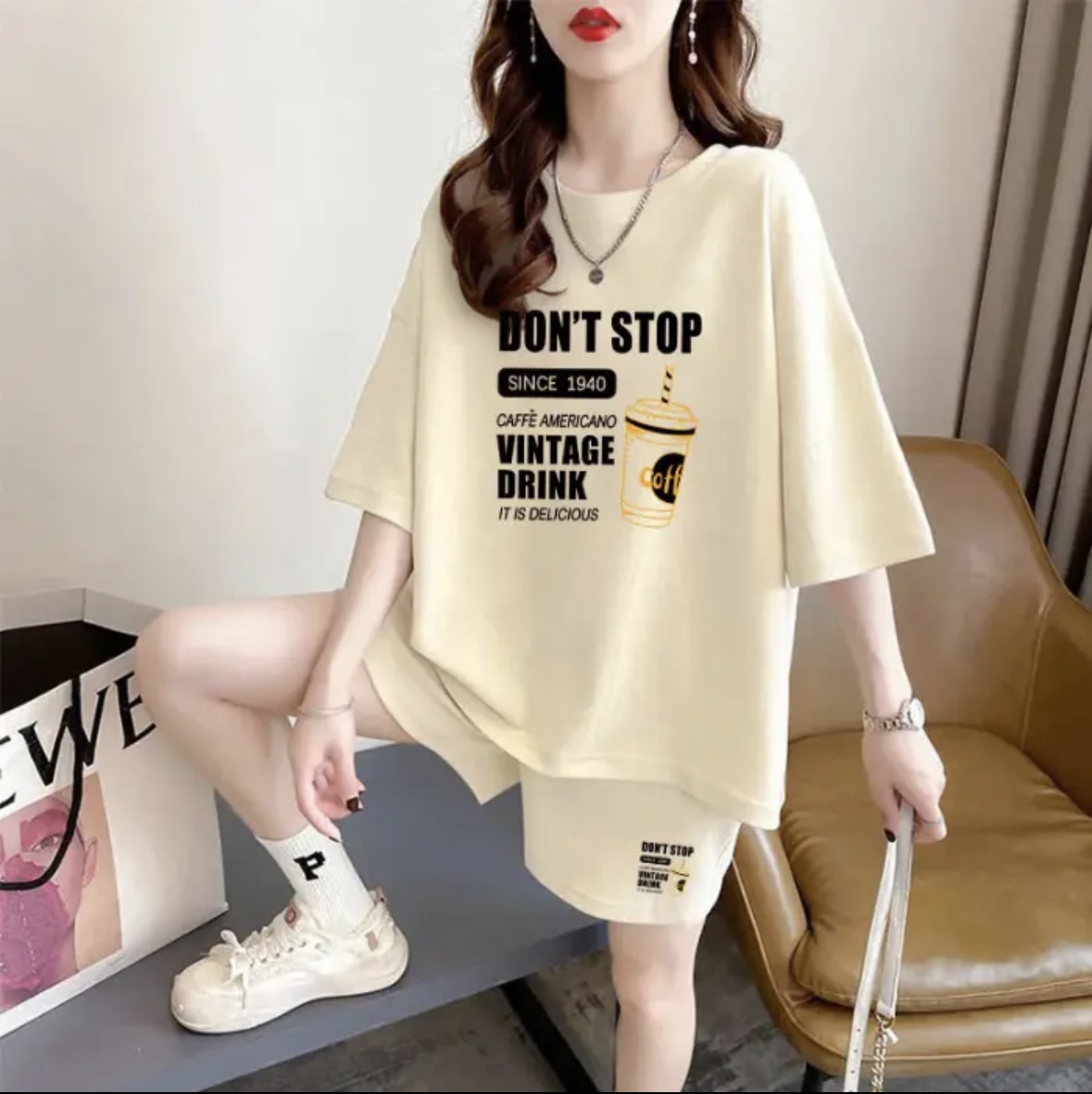 Fashion women's summer shorts  - T-Shirts recension och pris